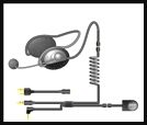 IMC-HS-440-HALF HELMET HEADSET FOR TWO WAY RADIO AND CELL PHONE