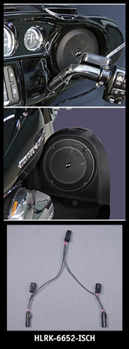J&M ROKKER Uppr-Lwr Fairing Spkr In-Series Wire Harness 2014-23 Harley StreetGlide/RoadGlide/Ultra