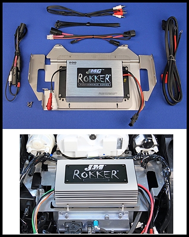 JMC ROKKER Stage6 200w 2-ch Amp kit for 2014-23 Harley StreetGlide/Ultra