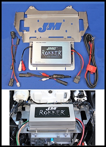 JMC ROKKER Stage6 400w 2-ch Amp kit for 2015-23 Harley RoadGlide/Ultra