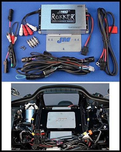 JMC ROKKER Stage6 400w 4-ch Amp kit for 2016-23 Harley RoadGlide Ultra/Ltd