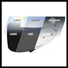 SHOEI CWR-1 PINLOCK READY REPLACEMENT FACE SHIELD - TRANSITIONS PHOTOCHROMIC
