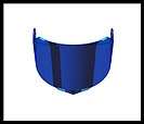 SMK TITAN REPLACEMENT EXTERNAL SHIELD - BLUE MIRROR