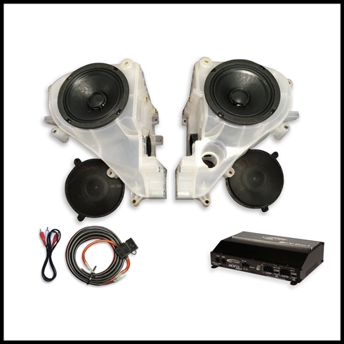 SINISTER SOUND - 2014-18 Harley-Davidson Street Glide/Ultra Fairing System w/ Arc Audio Moto720 Amp