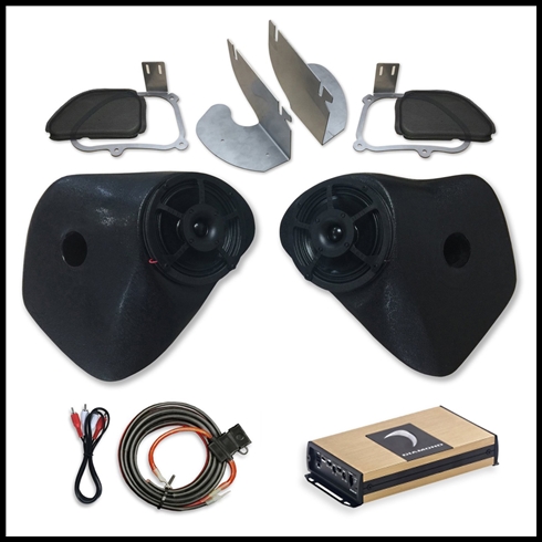 SINISTER SOUND - 1998-2013 Harley-Davidson Road Glide Fairing System w/ Diamond Micro 2v2 Amp