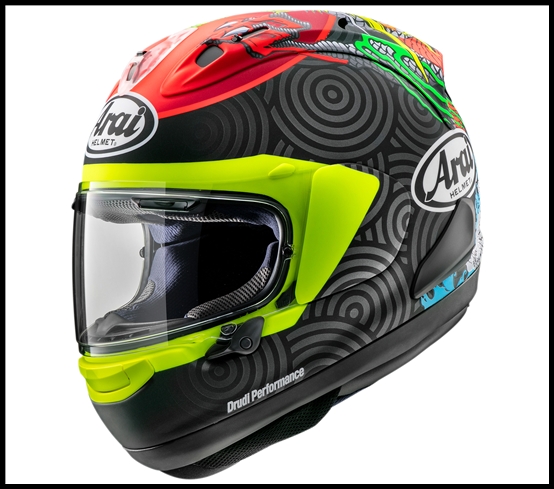 ARAI CORSAIR-X FULL-FACE HELMET - TATSUKI FROST GRAPHIC (MATTE)