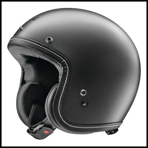 ARAI CLASSIC-V OPEN FACE HELMET - BLACK FROST