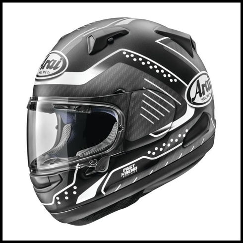 ARAI QUANTUM-X FULL-FACE HELMET - DRONE BLACK FROST GRAPHIC (MATTE)