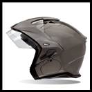 BELL MAG-9 OPEN FACE HELMET WITH VISOR, SHIELD, & INTERNAL DROP-DOWN SUNSHIELD - TITANIUM