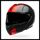 BELL SRT-MODULAR FLIP-UP HELMET - RIBBON GLOSS BLACK/RED