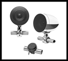 Boss Audio 3" Motorcycle Speakers w/ Built-in Amplifier/Bluetooth/Wired Handlebar Control - Chrome