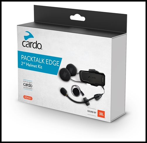 CARDO PACKTACK EDGE 2ND HELMET KIT WITH SOUND BY JBL
