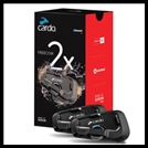 CARDO Freecom 2X Duo Bluetooth Headset - Exceptional audio quality and new auto-reconnect intercom