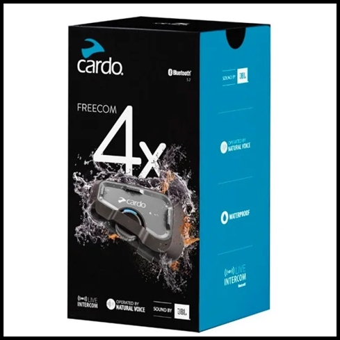 CARDO Freecom 4X Bluetooth Headset - All you ever wanted from a high-end motorcycle intercom