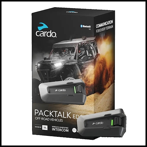 CARDO Packtalk EDGE ORV Bluetooth Headset - Communication For Every Terrain