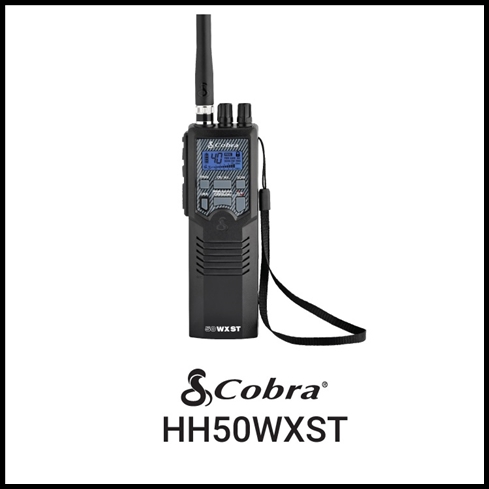 COBRA HH50WXST PORTABLE 40 CHANNEL CB RADIO WITH 10 NOAA WEATHER CHANNELS