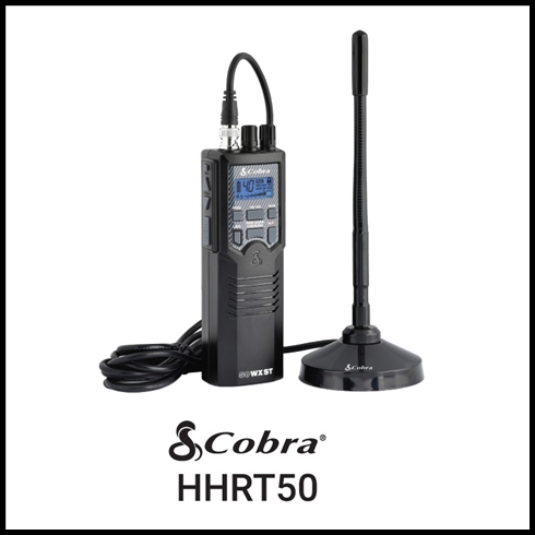 COBRA HH ROAD TRIP 50 PORTABLE 40 CHANNEL CB RADIO WITH MAGNETIC MOUNT MOBILE ANTENNA