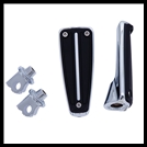 GOLDSTRIKE - Rail Footpegs with Male Clevis Mounts (pair) in Chrome or Black