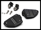 GOLDSTRIKE - Twin Rail Footrests with Driver Adapters for GoldWing in Chrome or Black