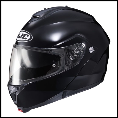 HJC c91 MODULAR FLIP-FRONT HELMET WITH SUNSHIELD VISOR SYSTEM - BLACK