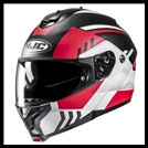 HJC c91 MODULAR FLIP-FRONT HELMET WITH SUNSHIELD VISOR SYSTEM - KAON MC-1SF GRAPHIC