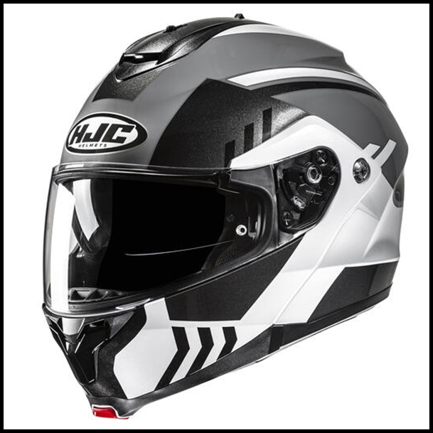 HJC c91 MODULAR FLIP-FRONT HELMET WITH SUNSHIELD VISOR SYSTEM - KAON MC-5 GRAPHIC