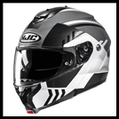 HJC c91 MODULAR FLIP-FRONT HELMET WITH SUNSHIELD VISOR SYSTEM - KAON MC-5 GRAPHIC