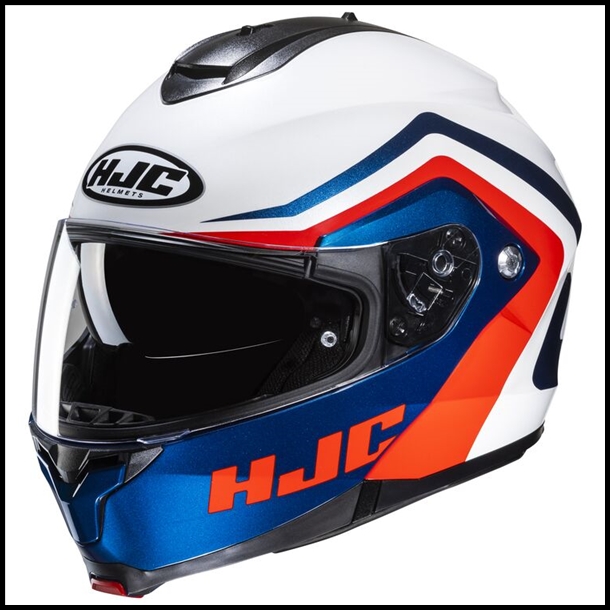 HJC c91 MODULAR FLIP-FRONT HELMET WITH SUNSHIELD VISOR SYSTEM - NEPOS MC-21 GRAPHIC