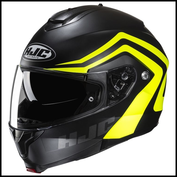 HJC c91 MODULAR FLIP-FRONT HELMET WITH SUNSHIELD VISOR SYSTEM - NEPOS MC-3HSF GRAPHIC