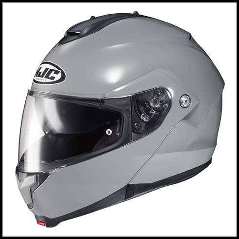 HJC c91 MODULAR FLIP-FRONT HELMET WITH SUNSHIELD VISOR SYSTEM - NARDO GRAY