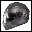 HJC c91 MODULAR FLIP-FRONT HELMET WITH SUNSHIELD VISOR SYSTEM - SEMI-FLAT TITANIUM