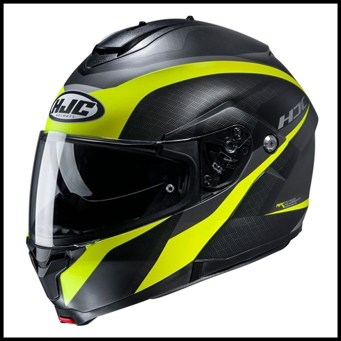 HJC c91 MODULAR FLIP-FRONT HELMET WITH SUNSHIELD VISOR SYSTEM - TALY MC-3HSF GRAPHIC