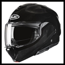 HJC f100 FULL ROTATION CHIN BAR MODULAR HELMET WITH SUNSHIELD VISOR SYSTEM - BLACK