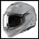 HJC f100 FULL ROTATION CHIN BAR MODULAR HELMET WITH SUNSHIELD VISOR SYSTEM - NARDO GREY