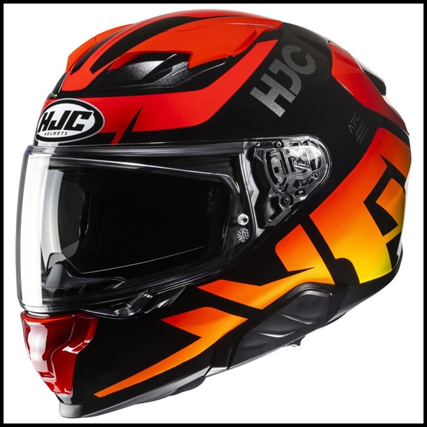 HJC F71 MODERN SPORT TOURING FULL-FACE HELMET WITH SUNSHIELD VISOR SYSTEM - BARD MC-1 GRAPHIC