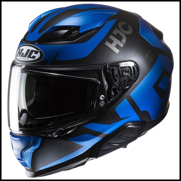 HJC F71 MODERN SPORT TOURING FULL-FACE HELMET WITH SUNSHIELD VISOR SYSTEM - BARD MC-2SF GRAPHIC