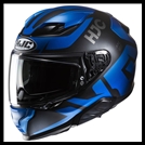 HJC F71 MODERN SPORT TOURING FULL-FACE HELMET WITH SUNSHIELD VISOR SYSTEM - BARD MC-2SF GRAPHIC