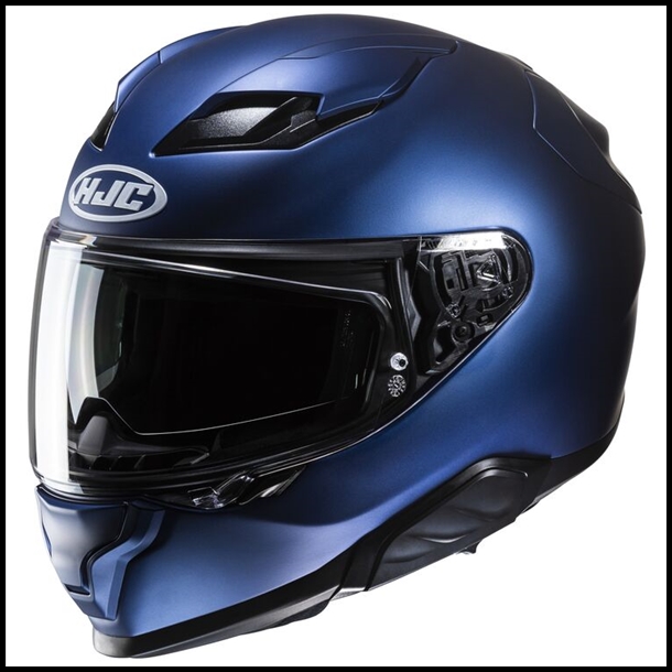 HJC F71 MODERN SPORT TOURING FULL-FACE HELMET WITH SUNSHIELD VISOR SYSTEM - SEMI-FLAT METALLIC BLUE