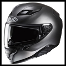 HJC F71 MODERN SPORT TOURING FULL-FACE HELMET WITH SUNSHIELD VISOR SYSTEM - SEMI-FLAT TITANIUM