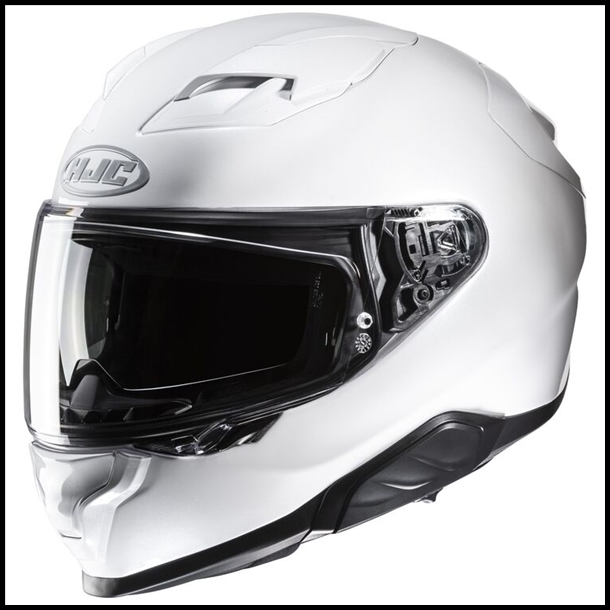 HJC F71 MODERN SPORT TOURING FULL-FACE HELMET WITH SUNSHIELD VISOR SYSTEM - WHITE