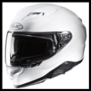 HJC F71 MODERN SPORT TOURING FULL-FACE HELMET WITH SUNSHIELD VISOR SYSTEM - WHITE