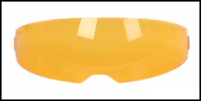 HJC HJ-V9 REPLACEMENT INTERIOR SUNSHIELD - AMBER (HI-DEFINITION)