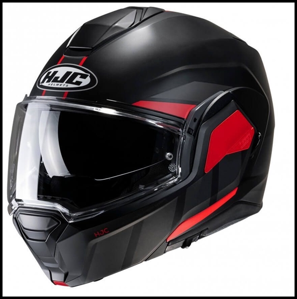 HJC i100 FULL ROTATION CHIN BAR MODULAR HELMET WITH SUNSHIELD VISOR SYSTEM - BEIS MC-1SF GRAPHIC