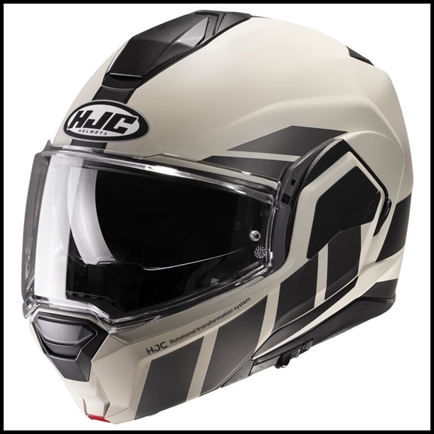 HJC i100 FULL ROTATION CHIN BAR MODULAR HELMET WITH SUNSHIELD VISOR SYSTEM - BEIS MC-9SF GRAPHIC