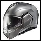 HJC i100 FULL ROTATION CHIN BAR MODULAR HELMET WITH SUNSHIELD VISOR SYSTEM - HYPER SILVER