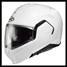 HJC i100 FULL ROTATION CHIN BAR MODULAR HELMET WITH SUNSHIELD VISOR SYSTEM - WHITE