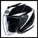 HJC i30 OPEN-FACE HELMET WITH FACE-SHIELD, & SUNSHIELD VISOR SYSTEM - SLIGHT MC-9 GRAPHIC