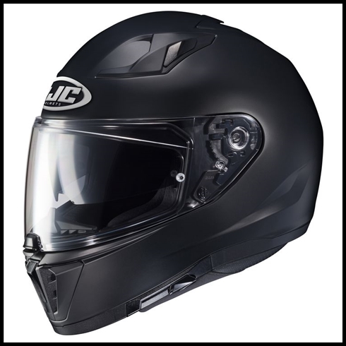 HJC i70 SPORT TOURING FULL-FACE HELMET WITH SUNSHIELD VISOR SYSTEM - SEMI-FLAT BLACK