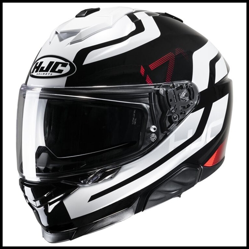 HJC i71 SPORT TOURING FULL-FACE HELMET WITH SUNSHIELD VISOR SYSTEM - ENTA MC-1 GRAPHIC