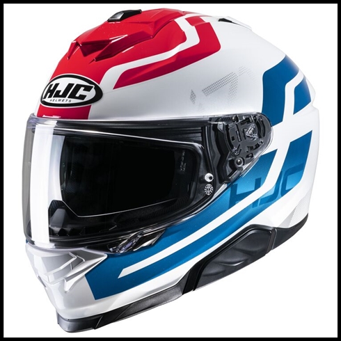 HJC i71 SPORT TOURING FULL-FACE HELMET WITH SUNSHIELD VISOR SYSTEM - ENTA MC-7SF GRAPHIC